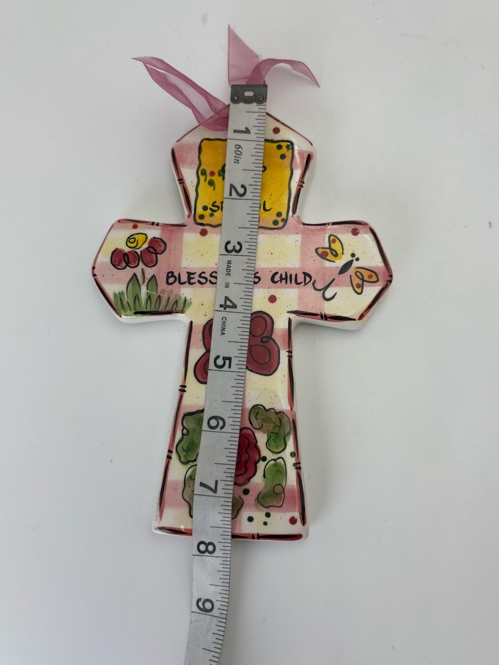 Sweet “Girls Are Special”  Sentiment Cross with “Bless This Child” - Picture 7 of 8